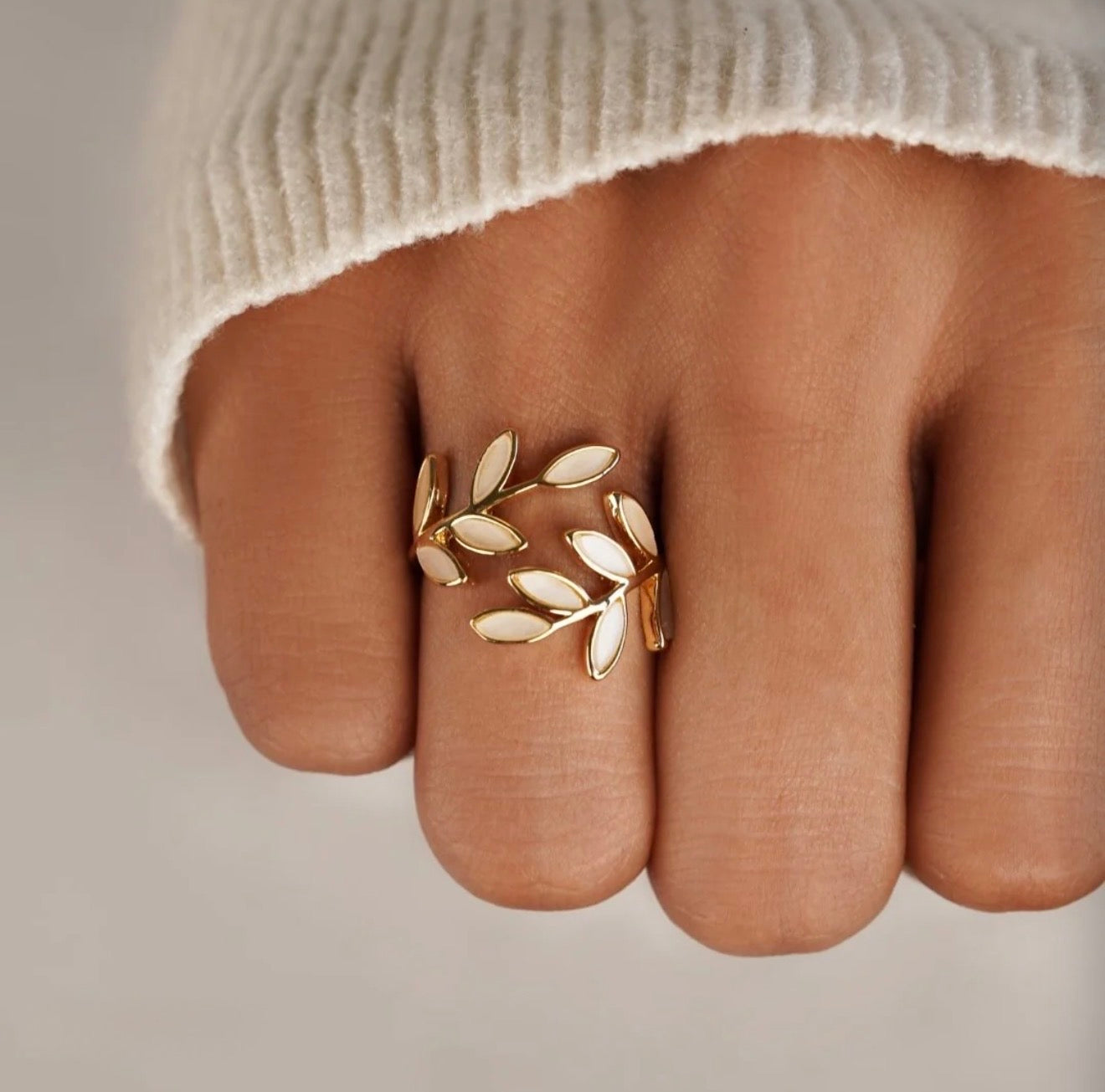 Olive Leaf Ring