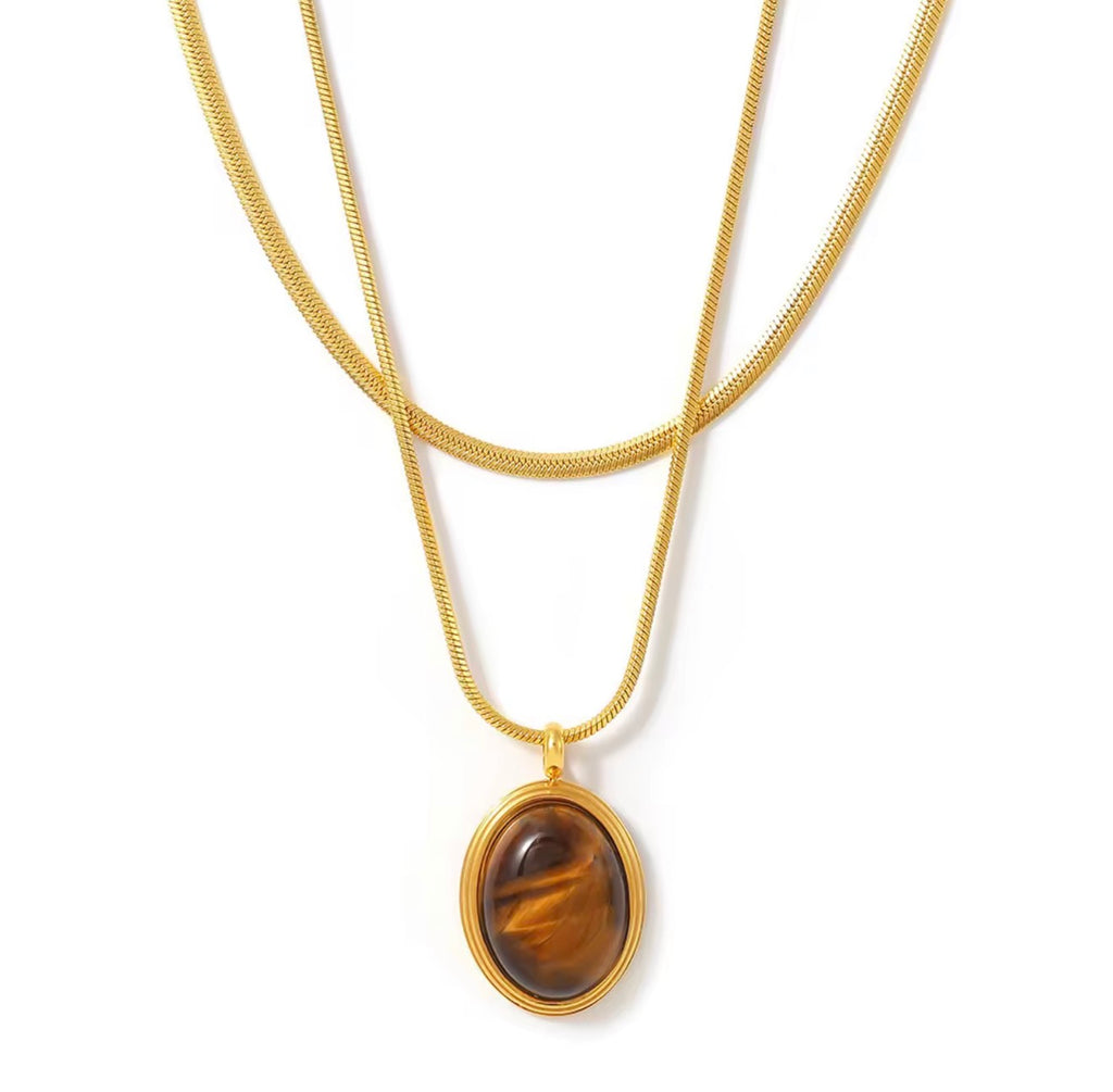 Lion Double necklace