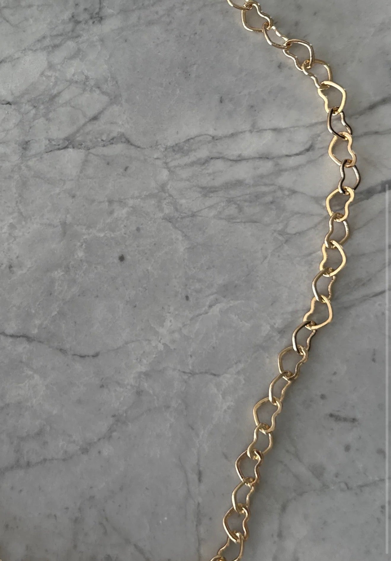 Heart Link Gold Necklace