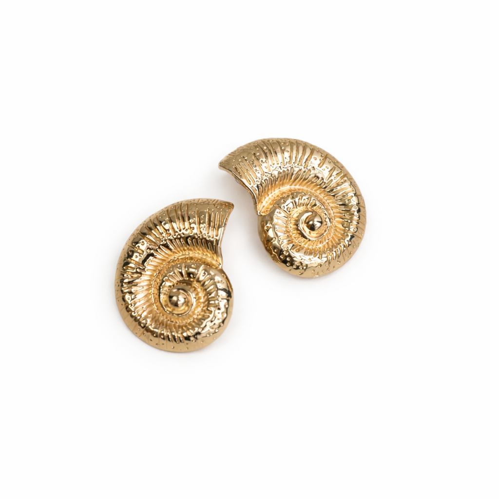 Gold Shell Earrings