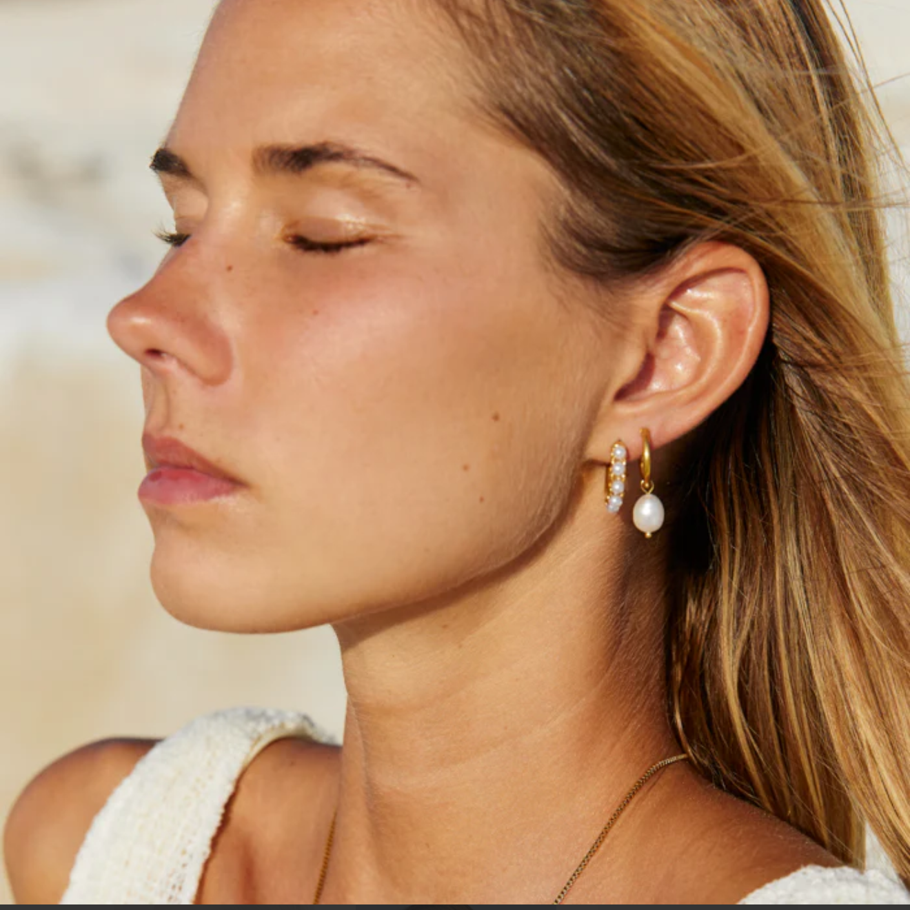 Timeless Crystal Hoops