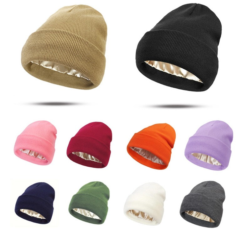 Anti-Frizz Silk Lined Beanie