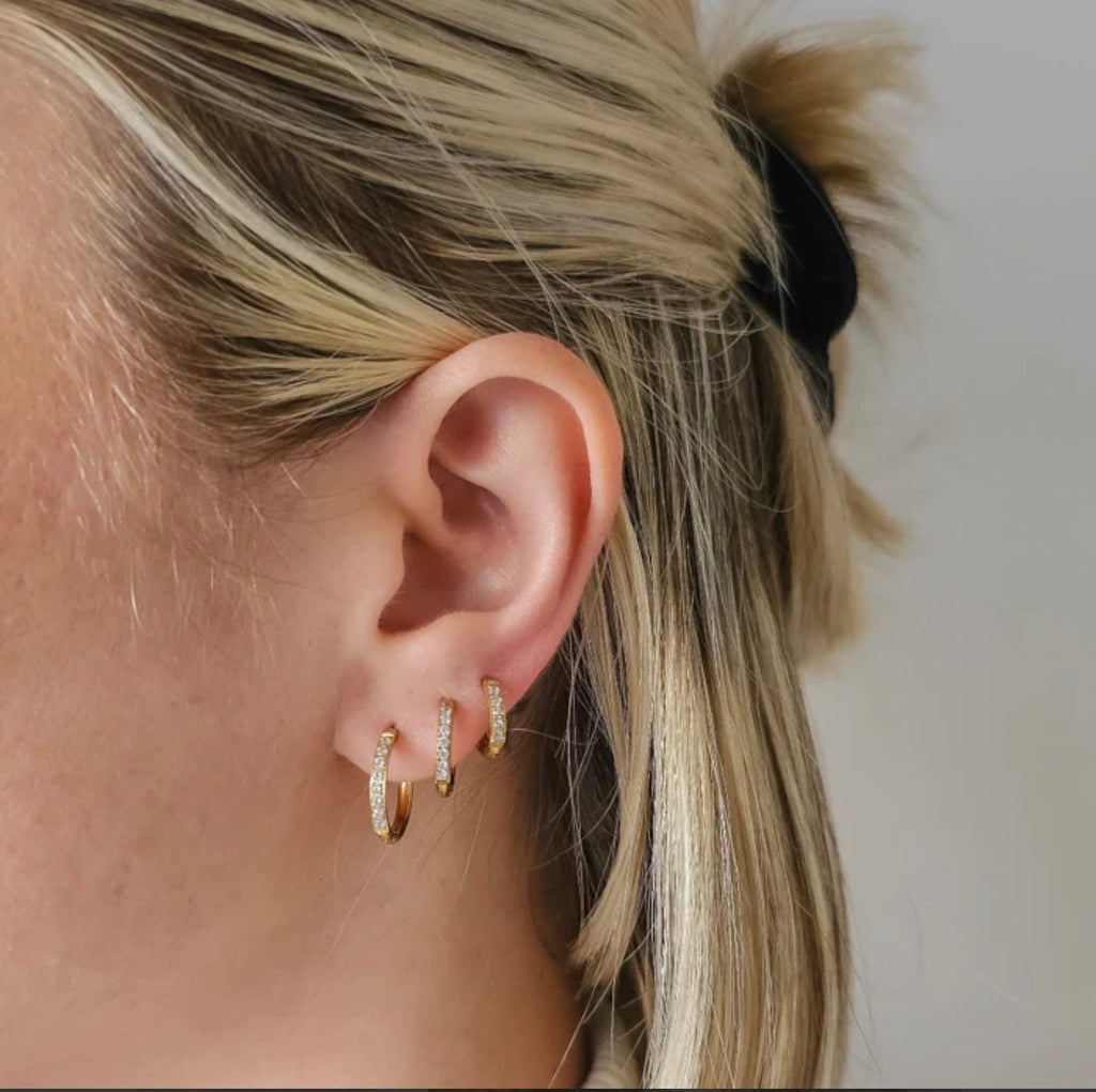Timeless Crystal Hoops